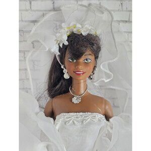 Mattel 1990s AA Christie "Wedding Day" Mommy Made Bridal Gown Fashion Doll